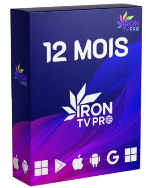Abonnement Iron TV Pro - 12 Mois (Pack Premium Annuel)